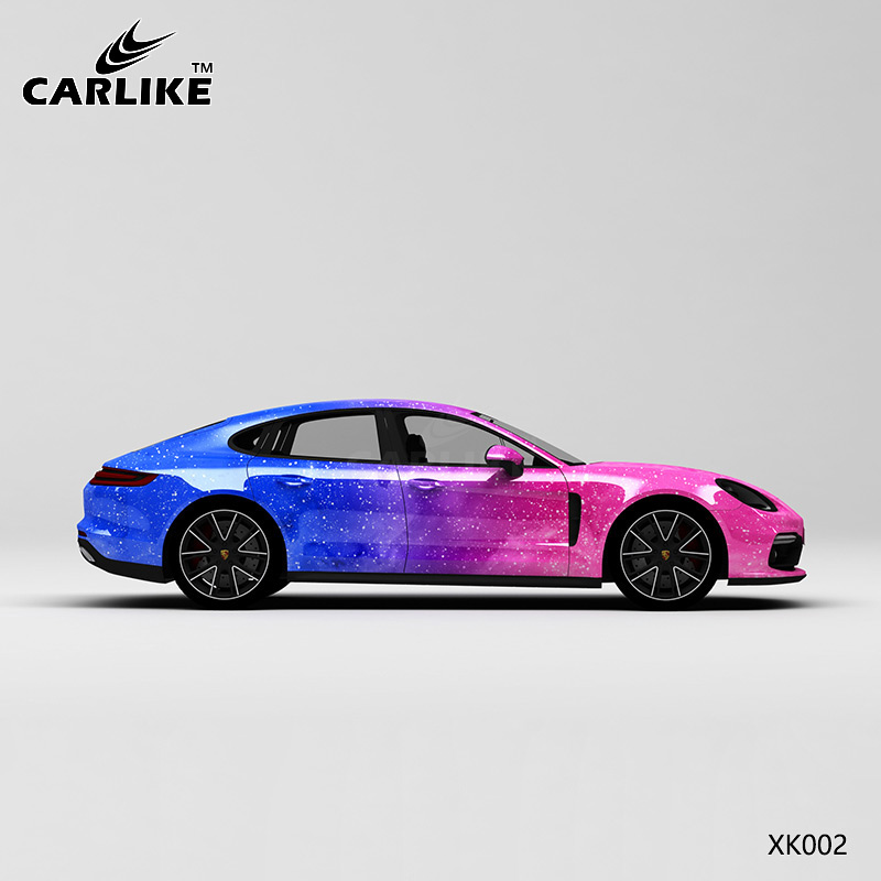 CARLIKE卡莱克™CL-XK-002保时捷粉蓝渐变星空全车改色