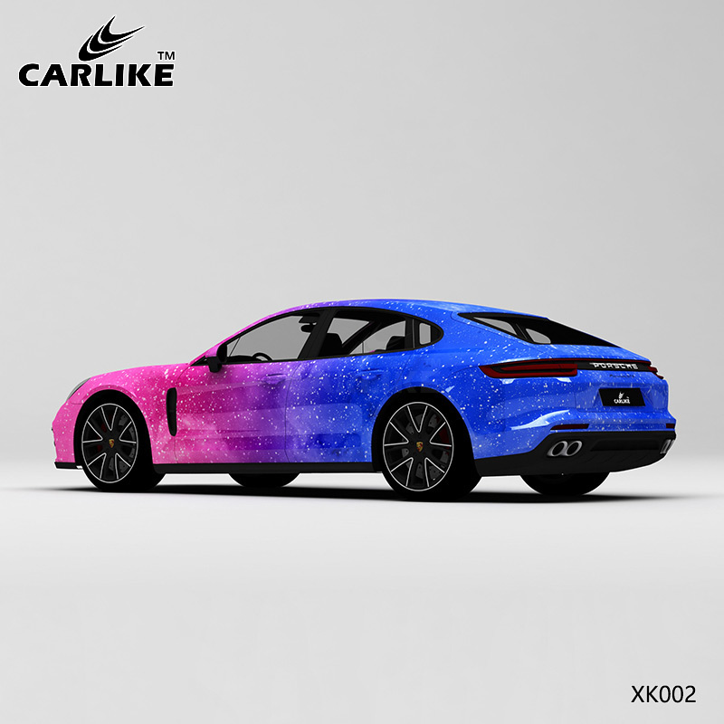 CARLIKE卡莱克™CL-XK-002保时捷粉蓝渐变星空全车改色