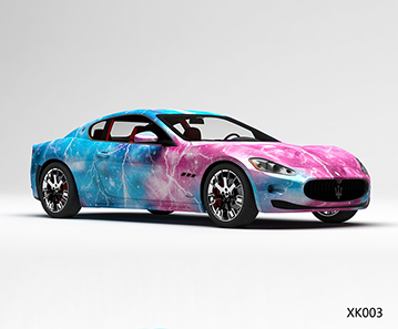 CARLIKE卡莱克™CL-XK-003玛莎拉蒂粉蓝闪电星空汽车贴膜
