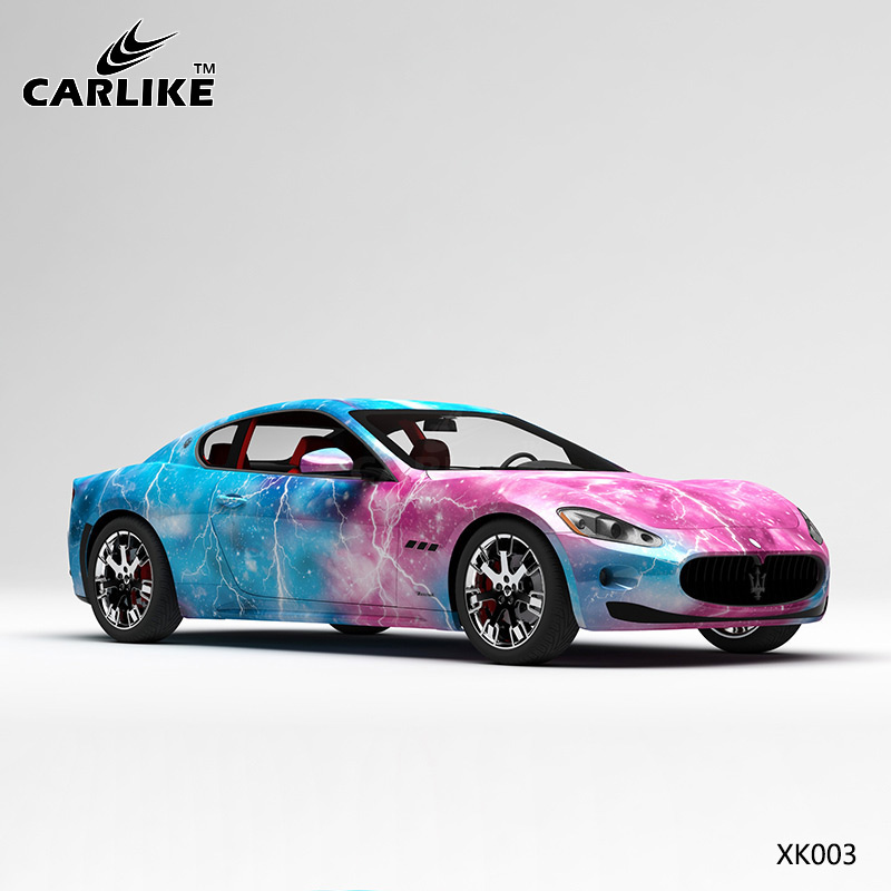 CARLIKE卡莱克™CL-XK-003玛莎拉蒂粉蓝闪电星空汽车贴膜