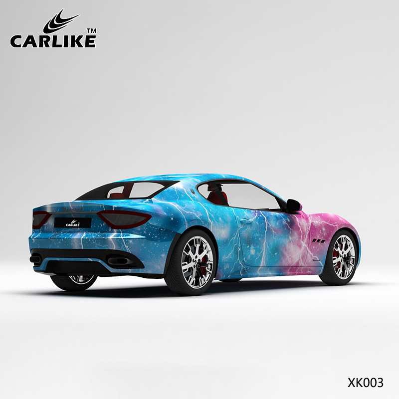 CARLIKE卡莱克™CL-XK-003玛莎拉蒂粉蓝闪电星空汽车贴膜