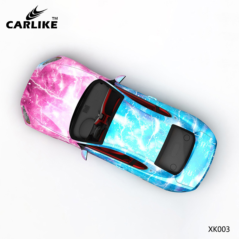 CARLIKE卡莱克™CL-XK-003玛莎拉蒂粉蓝闪电星空汽车贴膜