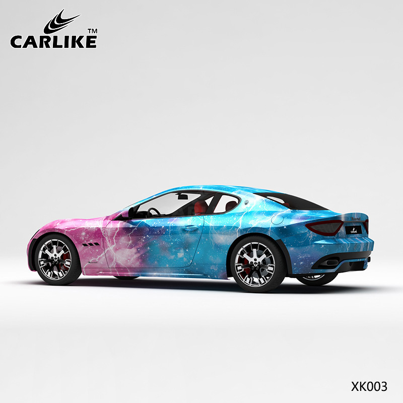 CARLIKE卡莱克™CL-XK-003玛莎拉蒂粉蓝闪电星空汽车贴膜