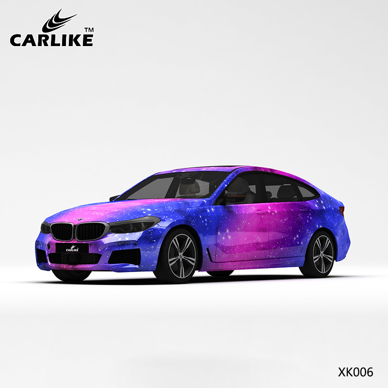 CARLIKE卡莱克™CL-XK-006宝马蓝粉星空全车改色