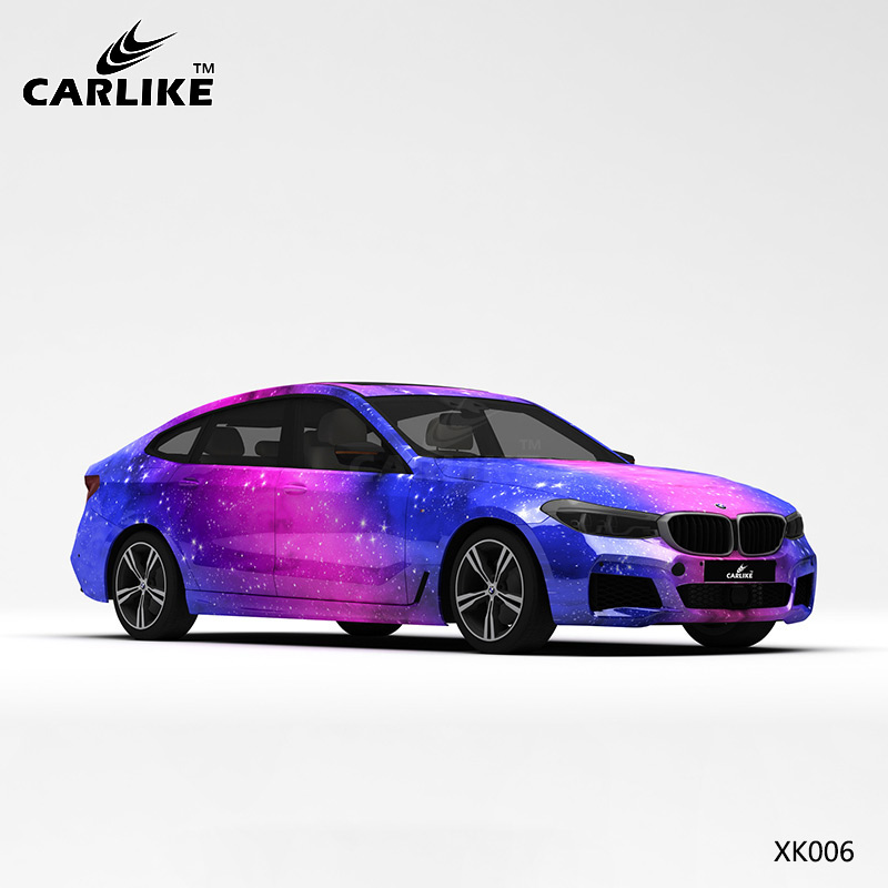 CARLIKE卡莱克™CL-XK-006宝马蓝粉星空全车改色