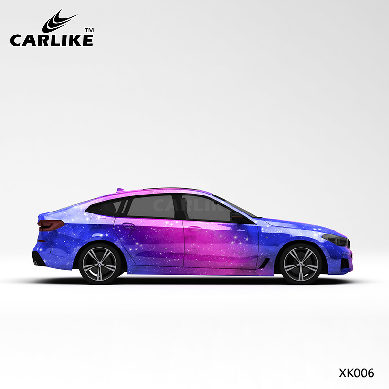 CARLIKE卡莱克™CL-XK-006宝马蓝粉星空全车改色