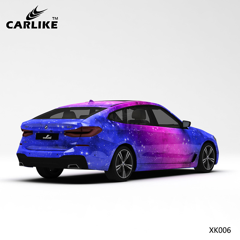 CARLIKE卡莱克™CL-XK-006宝马蓝粉星空全车改色