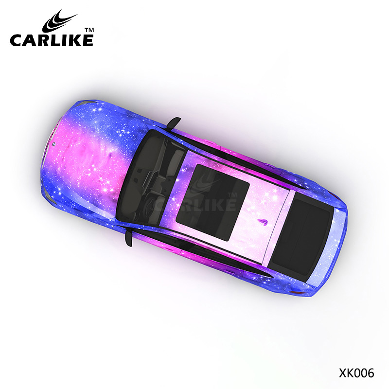 CARLIKE卡莱克™CL-XK-007宝马蓝粉星空全车改色