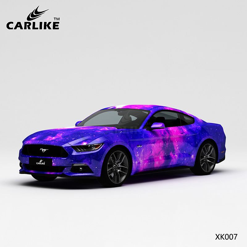 CARLIKE卡莱克™CL-XK-007野马蓝粉星空车身贴膜