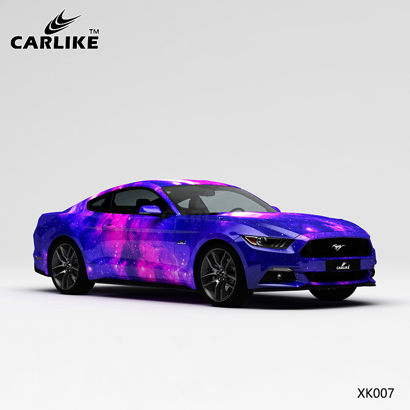 CARLIKE卡莱克™CL-XK-007野马蓝粉星空车身贴膜