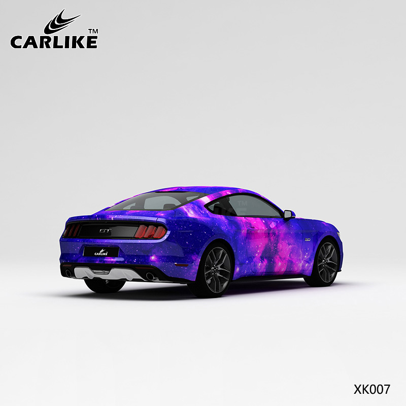 CARLIKE卡莱克™CL-XK-007野马蓝粉星空车身贴膜