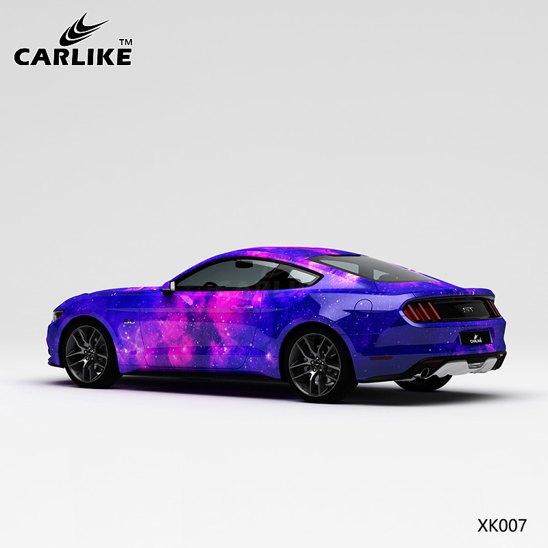 CARLIKE卡莱克™CL-XK-007野马蓝粉星空车身贴膜
