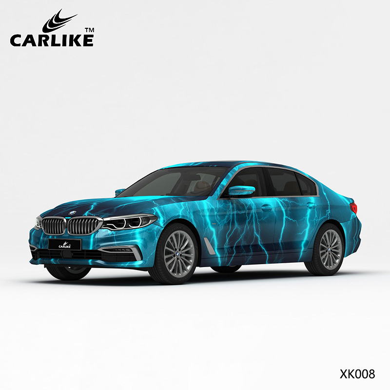 CARLIKE卡莱克™CL-XK-008宝马蓝黑闪电车身贴膜