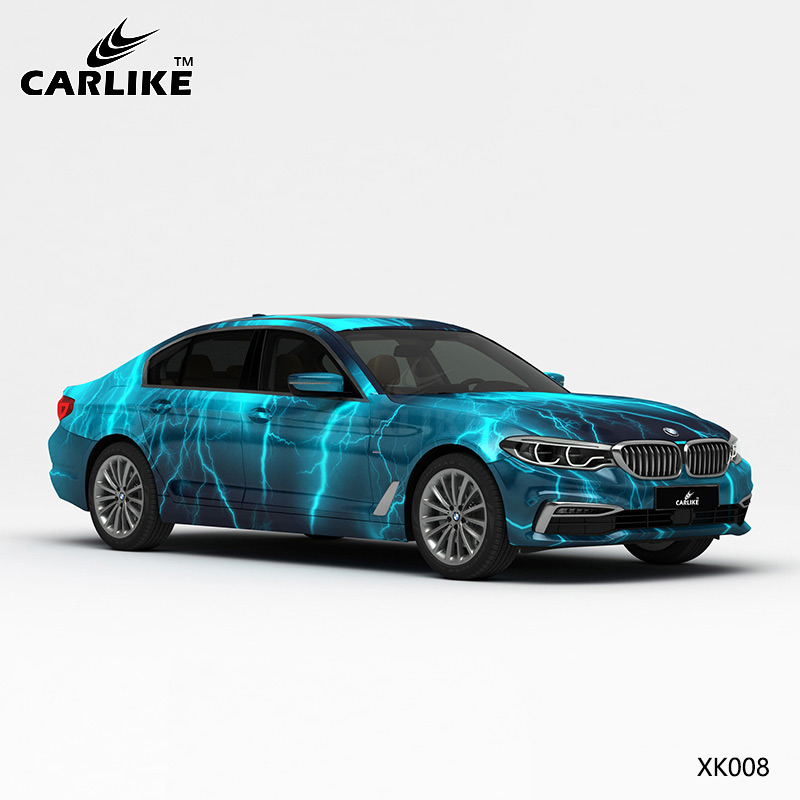 CARLIKE卡莱克™CL-XK-008宝马蓝黑闪电车身贴膜