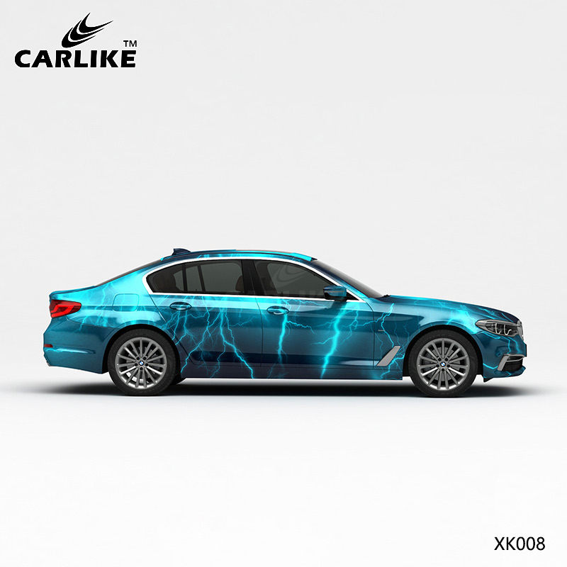 CARLIKE卡莱克™CL-XK-008宝马蓝黑闪电车身贴膜