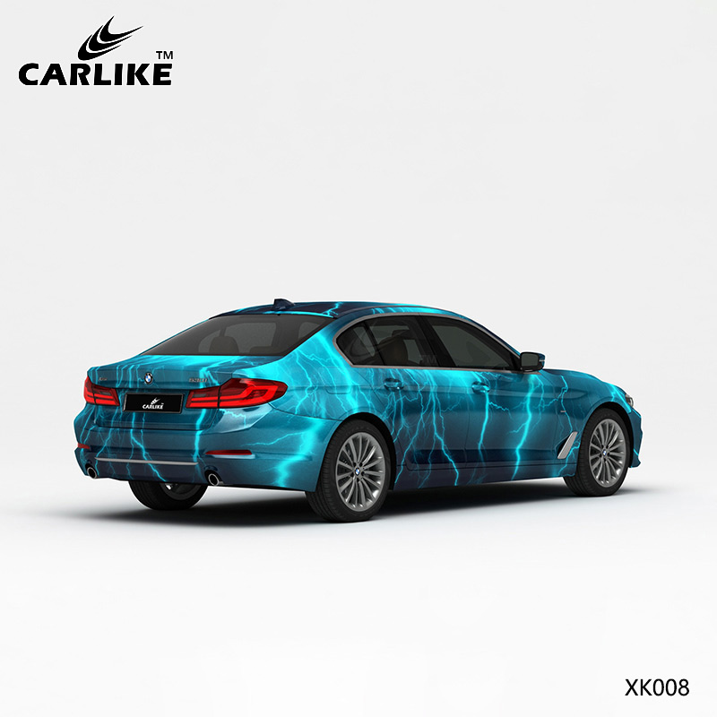 CARLIKE卡莱克™CL-XK-008宝马蓝黑闪电车身贴膜