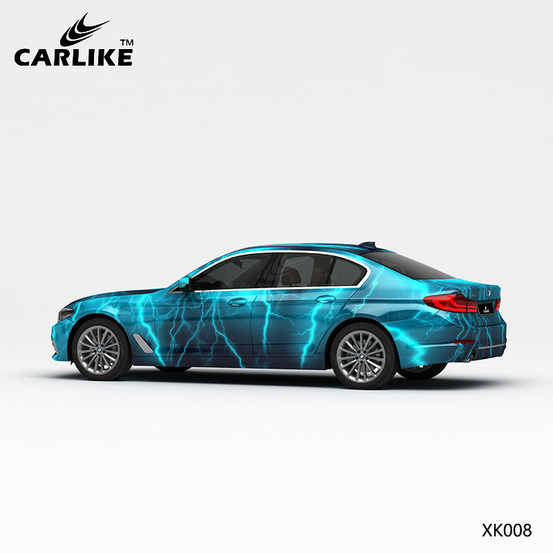 CARLIKE卡莱克™CL-XK-008宝马蓝黑闪电车身贴膜