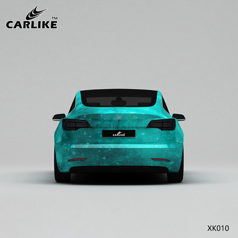 CARLIKE卡莱克™CL-XK-010特斯拉绿色星空整车改色