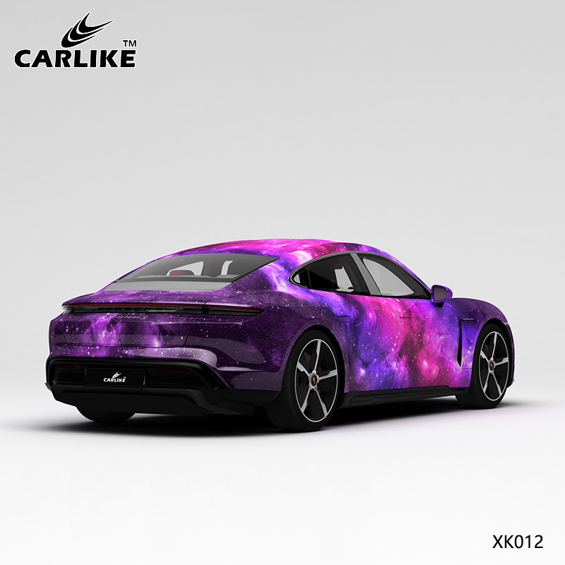 CARLIKE卡莱克™CL-XK-012保时捷紫粉星空全车改色