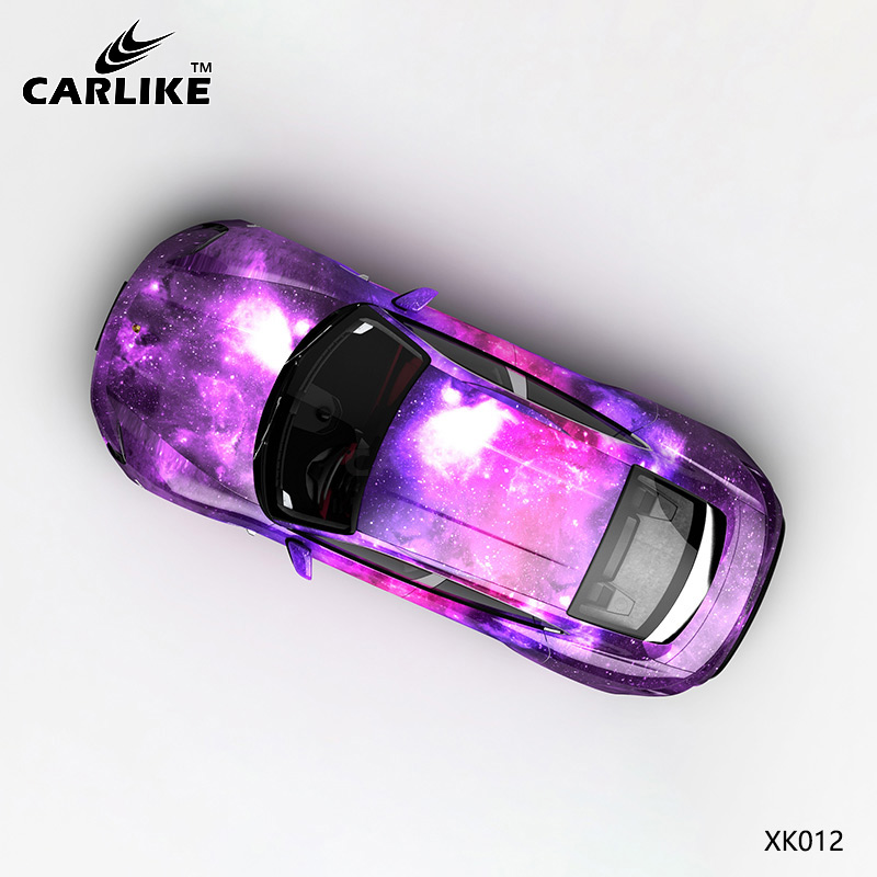 CARLIKE卡莱克™CL-XK-012保时捷紫粉星空全车改色