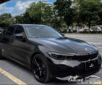 CARLIKE卡莱克™CL-EM-01宝马电光绸缎黑全车改色