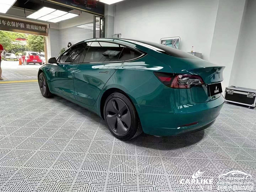 CARLIKE卡莱克™CL-SV-43特斯拉超亮水晶地狱绿全车贴膜