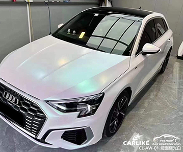 CARLIKE卡莱克™CL-AW-01奥迪哑面曙光白整车贴膜