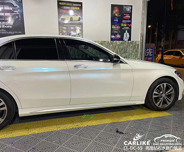 CARLIKE卡莱克™CL-DC-55奔驰亮面钻石水晶白魅蓝全车贴膜
