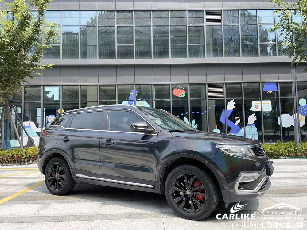 CARLIKE卡莱克™CL-IL-05凯迪拉克七彩镭射星空黑汽车贴膜