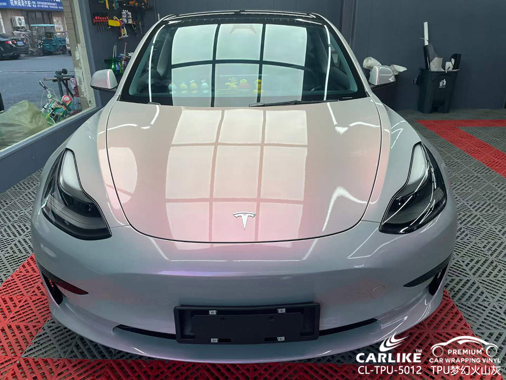 CARLIKE卡莱克™CL-TPU-5012特斯拉TPU梦幻火山灰全车贴膜