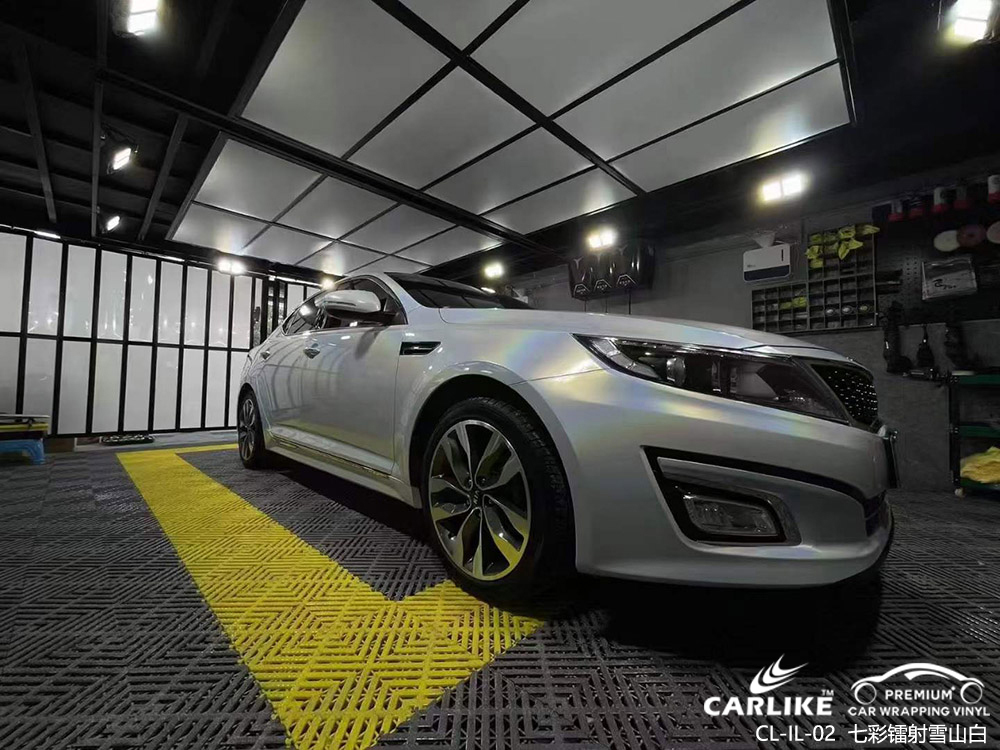 CARLIKE卡莱克™CL-IL-02起亚七彩镭射白车身贴膜