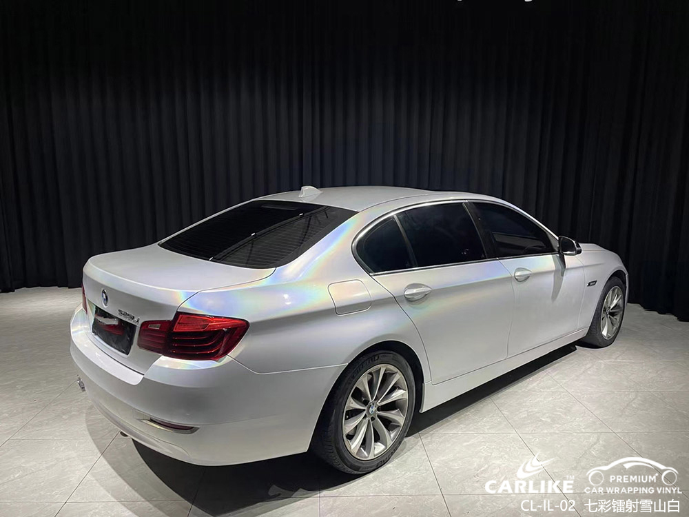 CARLIKE卡莱克™CL-IL-02宝马七彩镭射雪山白汽车改色