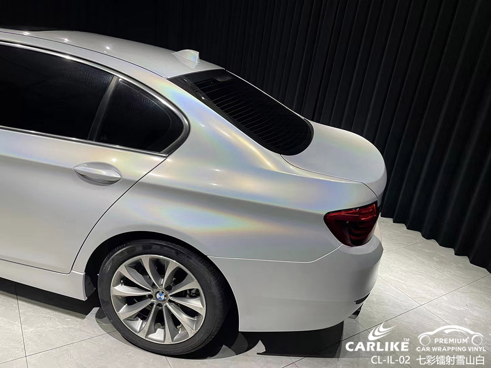 CARLIKE卡莱克™CL-IL-02宝马七彩镭射雪山白汽车改色