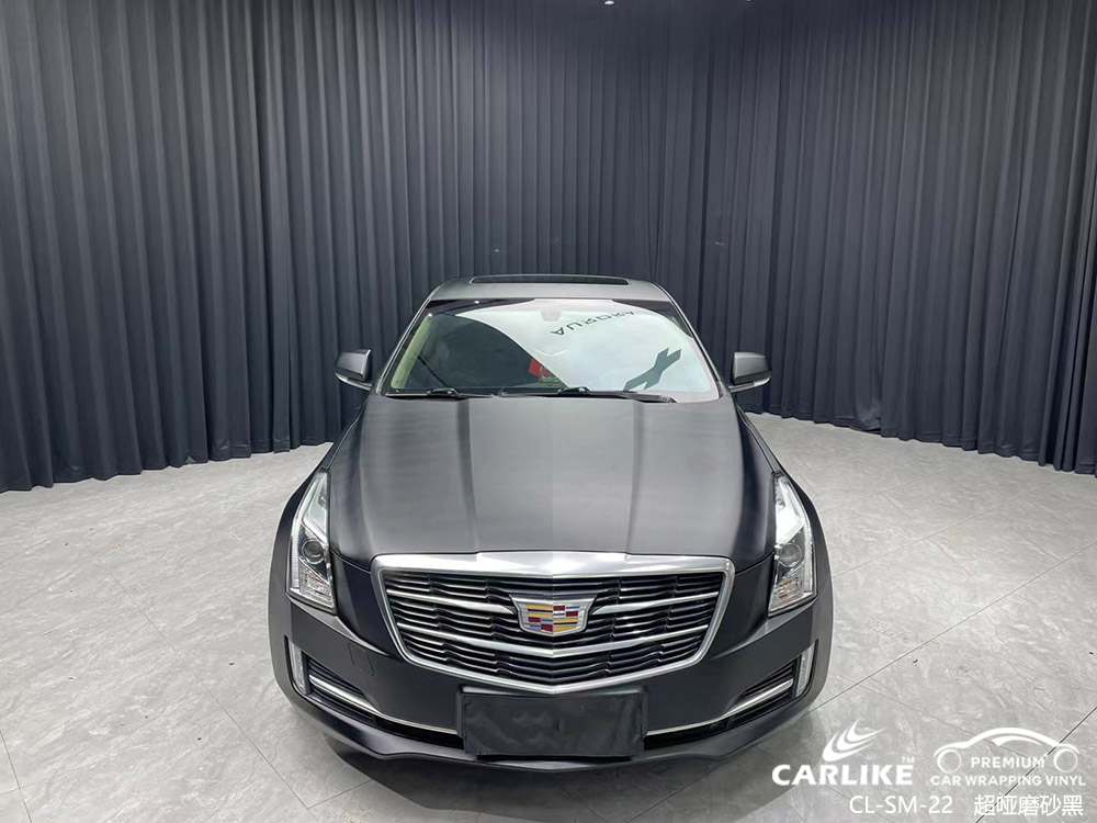 CARLIKE卡莱克™CL-SM-022凯迪拉克超哑磨砂黑汽车改色