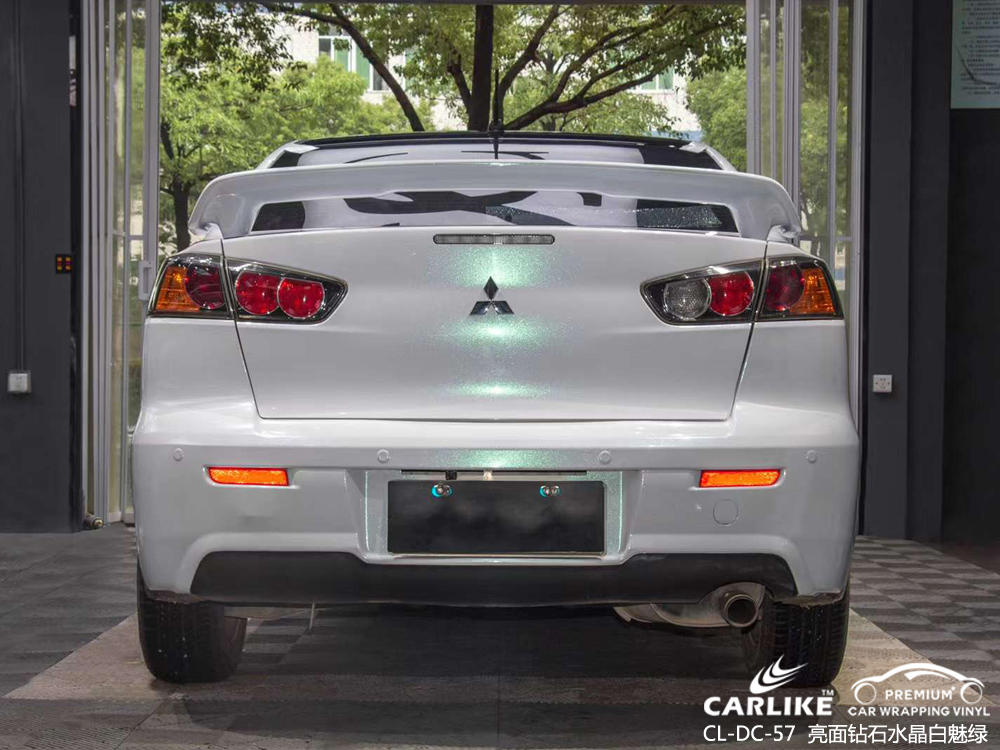 CARLIKE卡莱克™CL-DC-57三菱亮面钻石水晶白魅绿车身贴膜