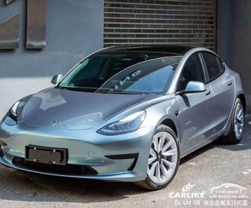 CARLIKE卡莱克™CL-LM-08特斯拉液态索玛托蓝全车贴膜