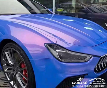 CARLIKE卡莱克™CL-DC-04玛莎拉蒂亮面钻石水晶蓝魅红汽车贴膜