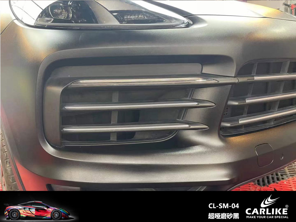 CARLIKE卡莱克™CL-SM-04保时捷超哑磨砂黑汽车改色