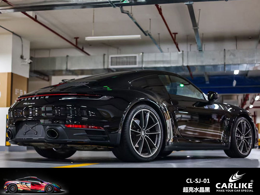 CARLIKE卡莱克™CL- SJ-01保时捷超亮水晶黑车身改色