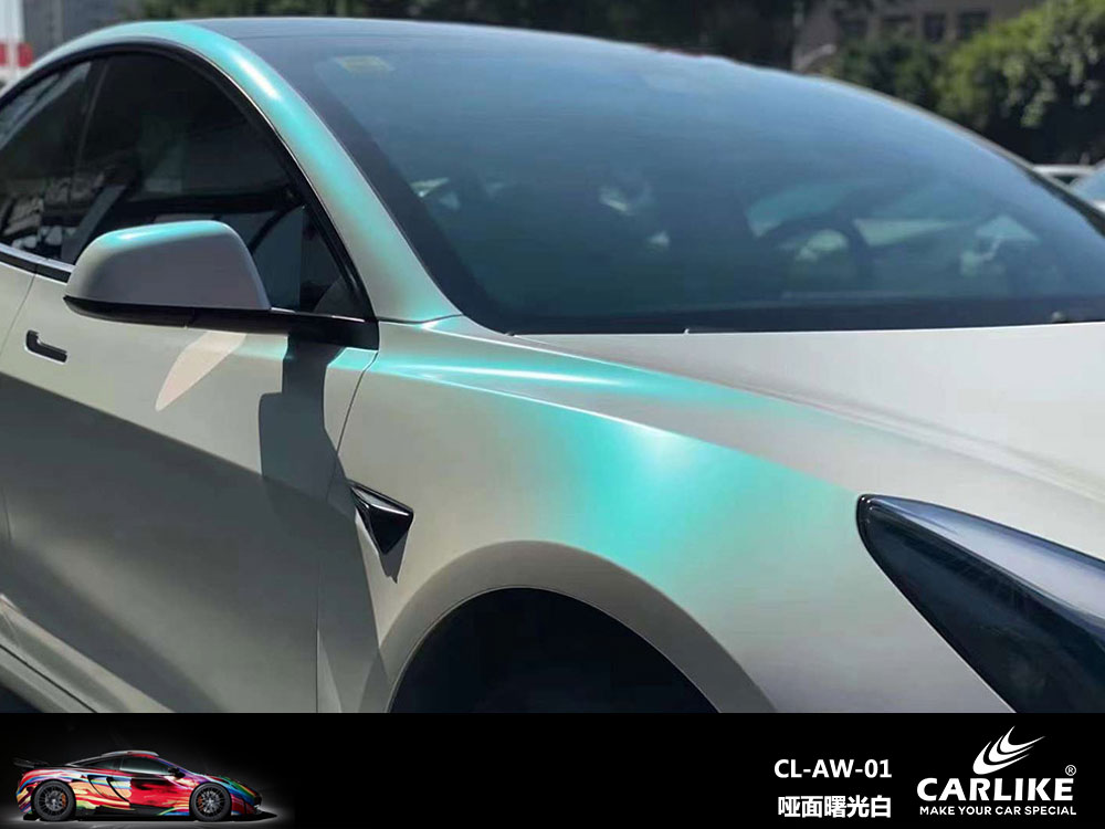CARLIKE卡莱克™CL-SJ-08奥迪超亮水晶浅水泥灰全车贴膜