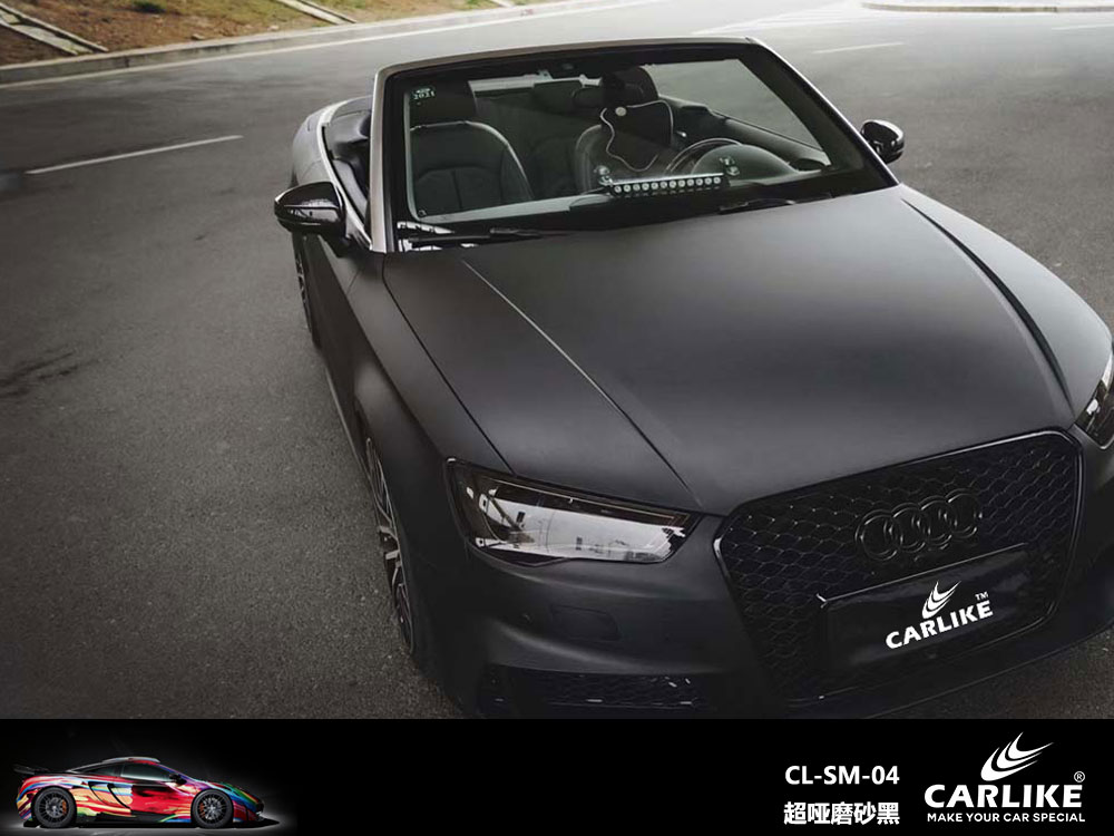 CARLIKE卡莱克™CL-SM-04宝马超哑磨砂黑全车贴膜
