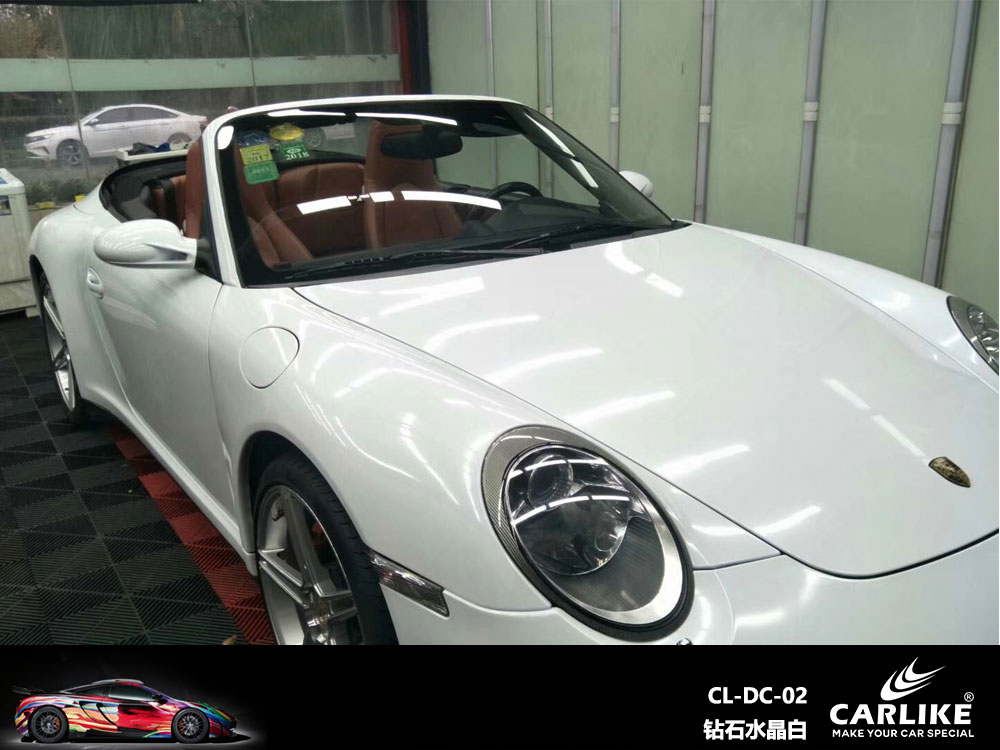 CARLIKE卡莱克™CL-DC-02保时捷钻石水晶白全车贴膜