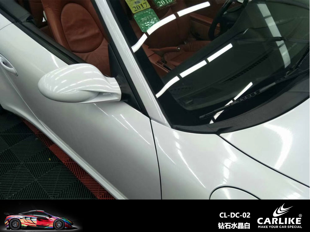 CARLIKE卡莱克™CL-DC-02保时捷钻石水晶白全车贴膜