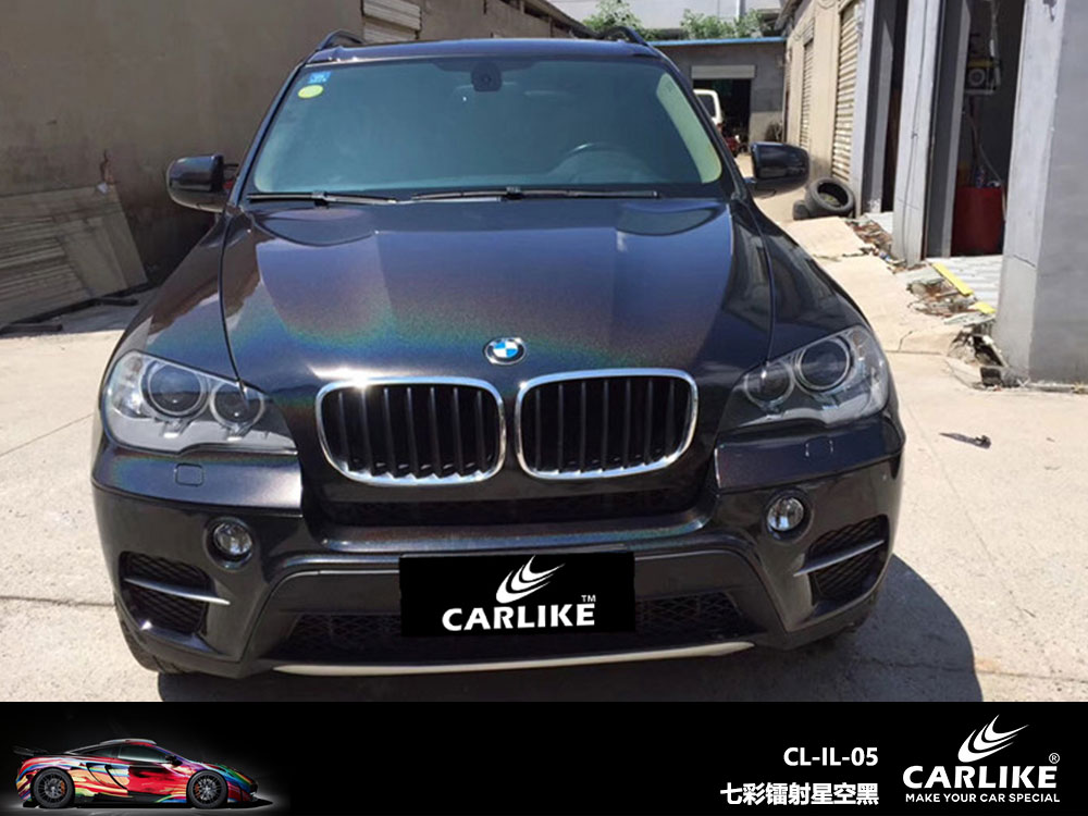 CARLIKE卡莱克™CL-IL-05宝马七彩镭射星空黑全车贴膜