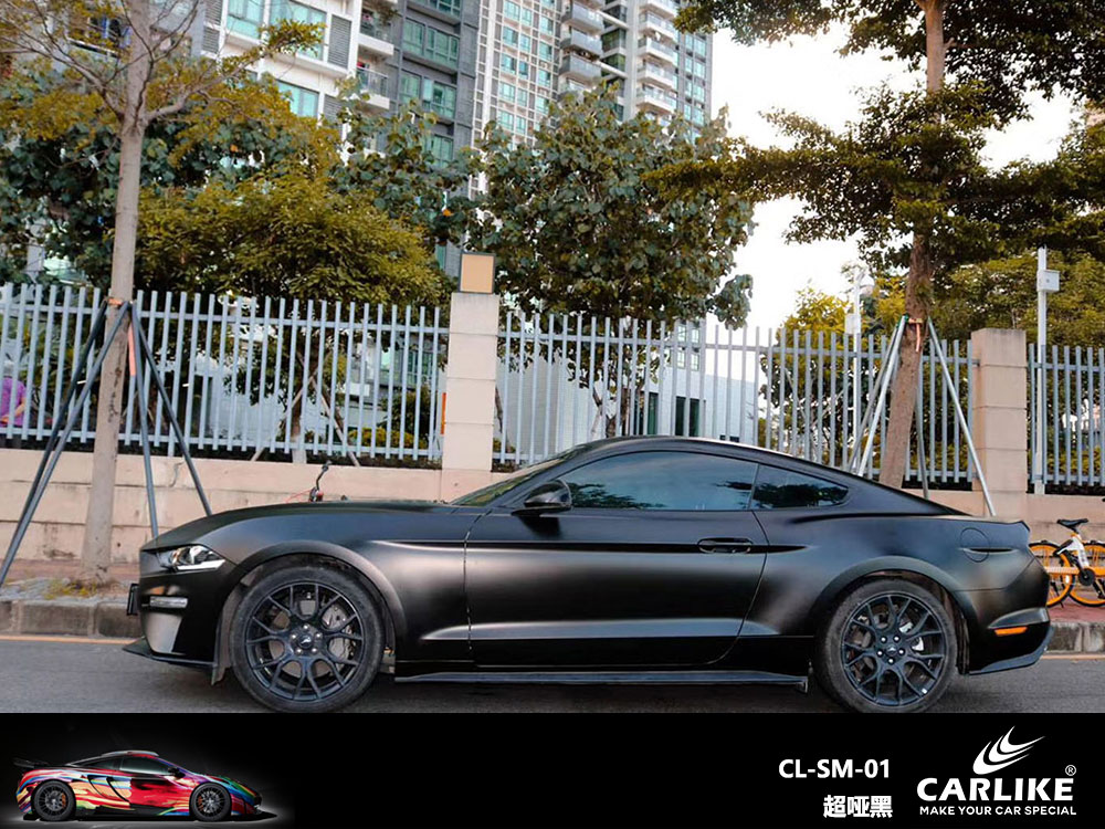 CARLIKE卡莱克™CL-SM-01野马超哑黑全车贴膜