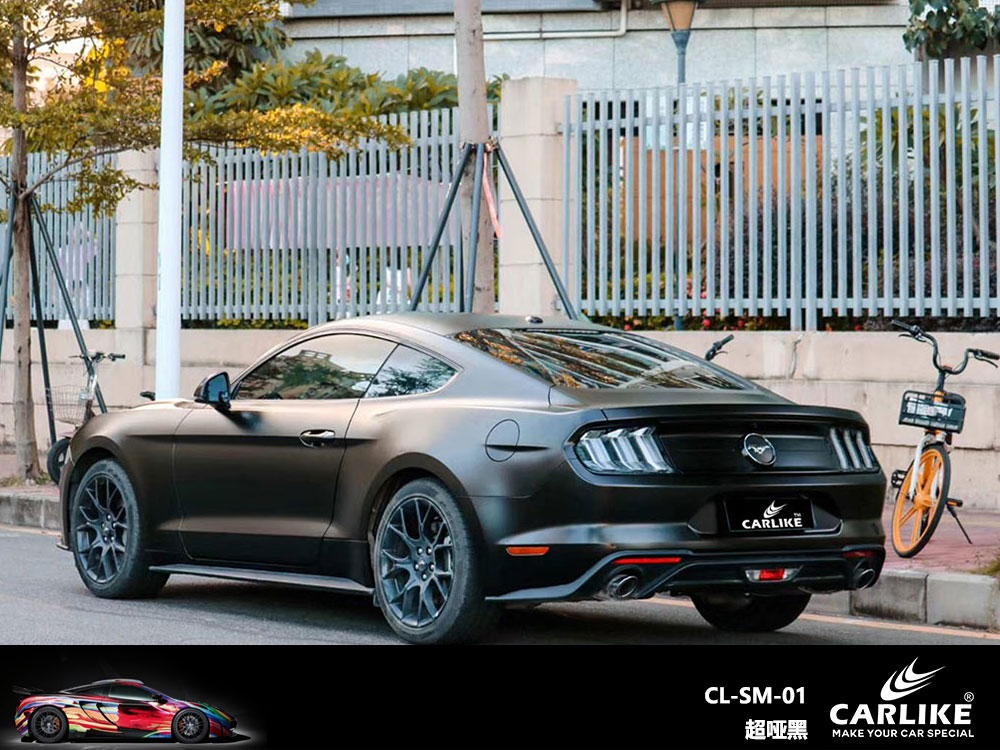 CARLIKE卡莱克™CL-SM-01野马超哑黑全车贴膜