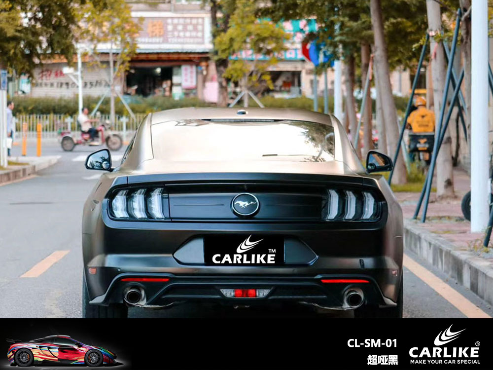 CARLIKE卡莱克™CL-SM-01野马超哑黑全车贴膜