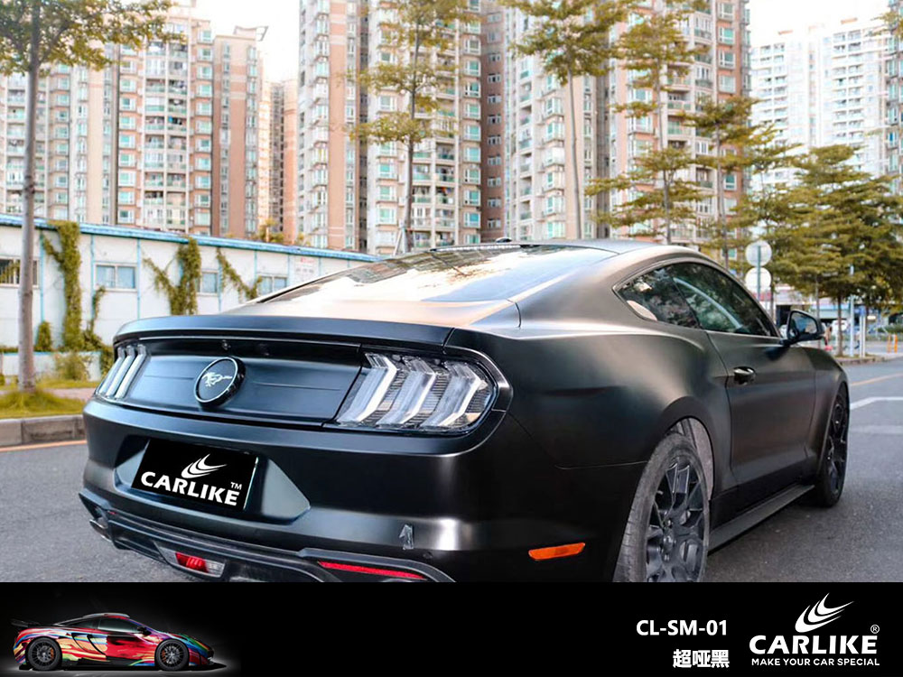 CARLIKE卡莱克™CL-SM-01野马超哑黑全车贴膜
