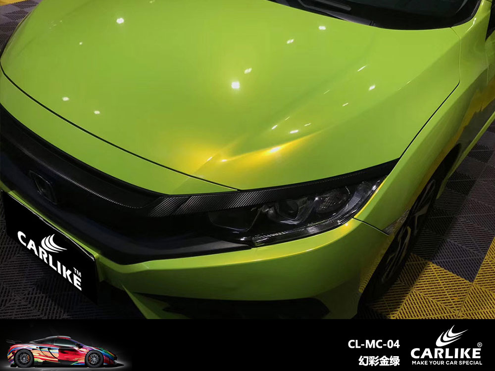 CARLIKE卡莱克™CL-MC-04本田幻彩金绿全车贴膜