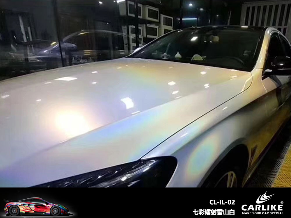 CARLIKE卡莱克™CL-IL-02宝马七彩镭射雪山白全车贴膜